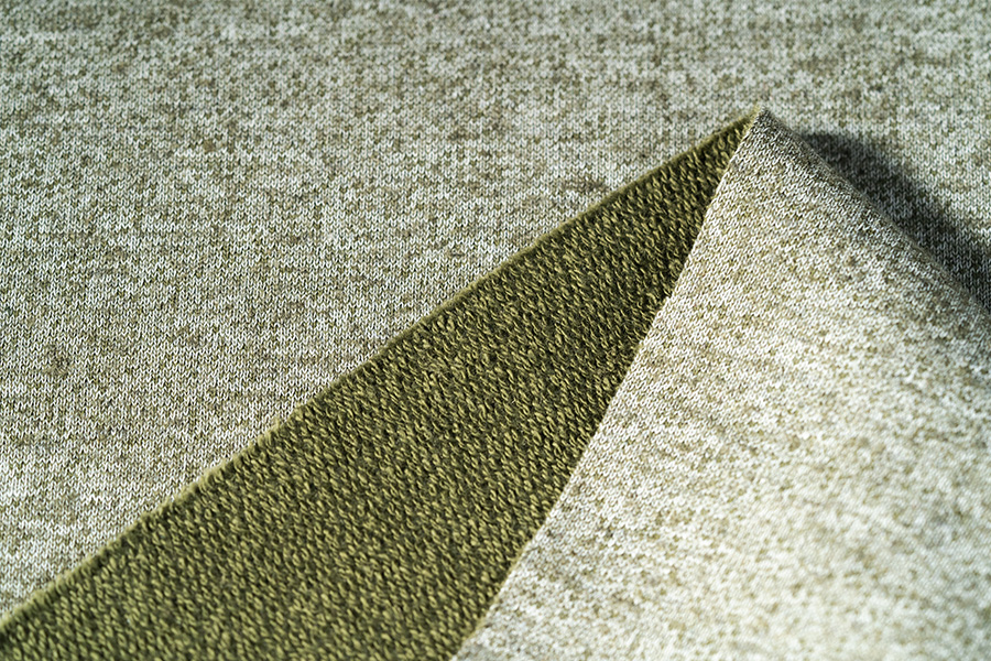 Hemp and cotton double sided jersey fabric
