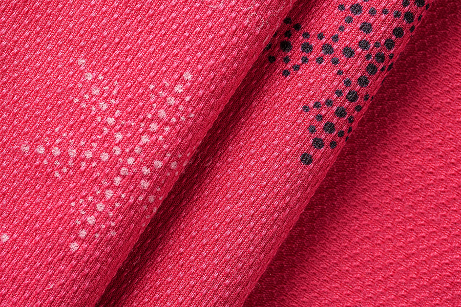 Jacquard knitted polyester fabric