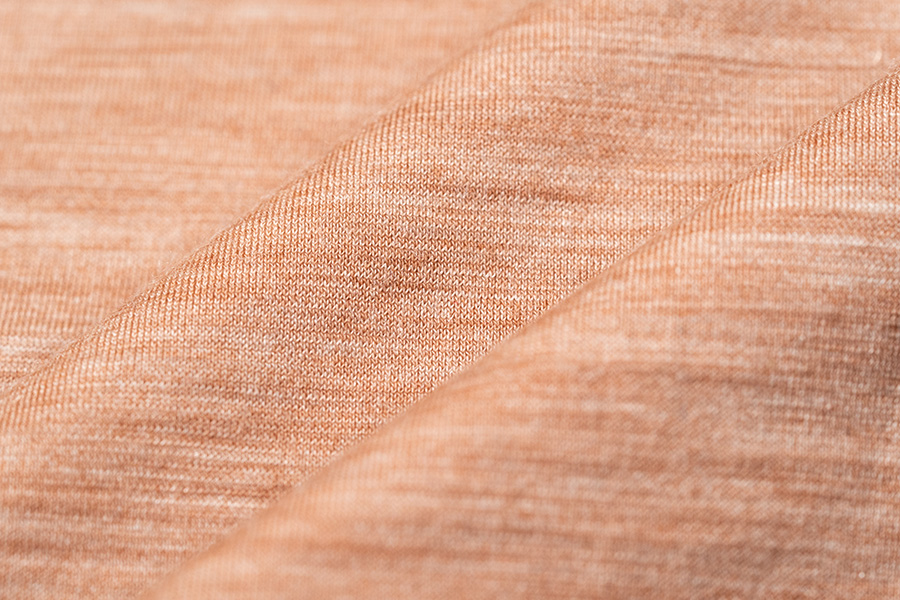 Peachy soft wool jersey fabric